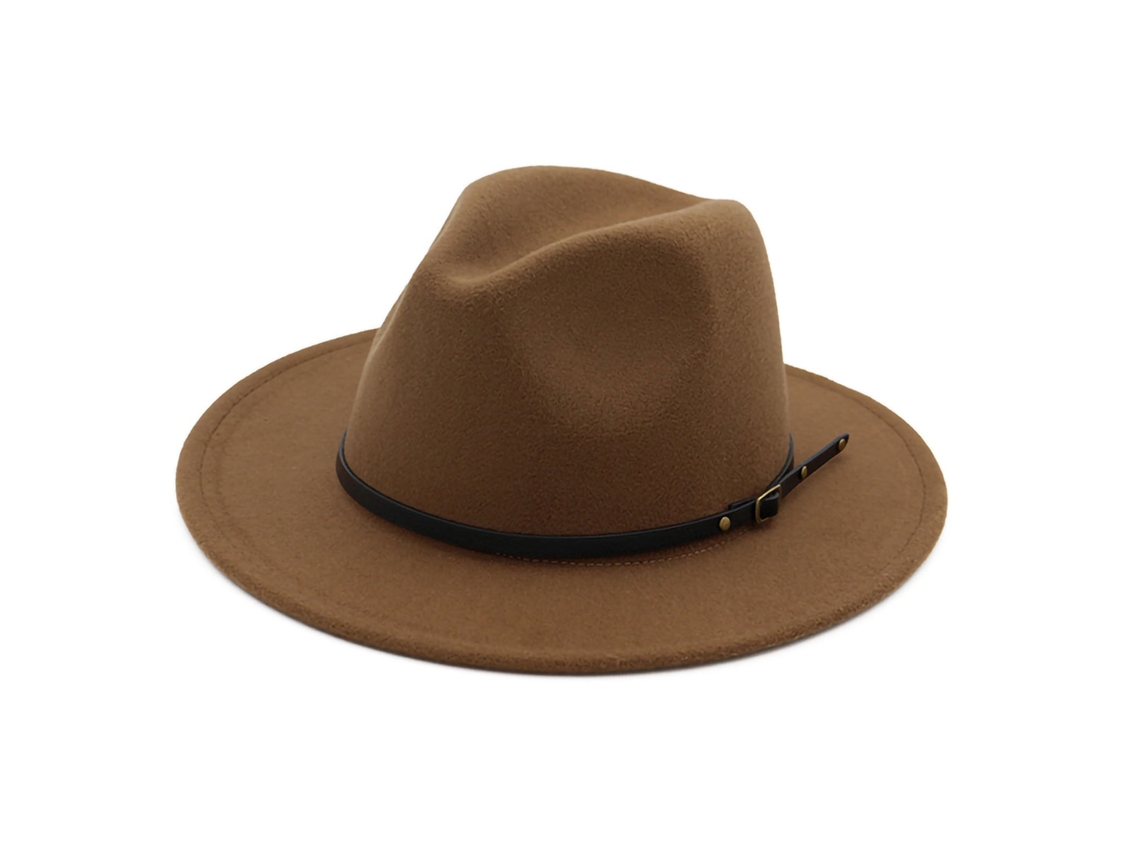 Elegante Sombrero De Copa Retro De Amplia Apertura Para Fiestas En La Playa Y Reuniones Con Amigos - Caqui