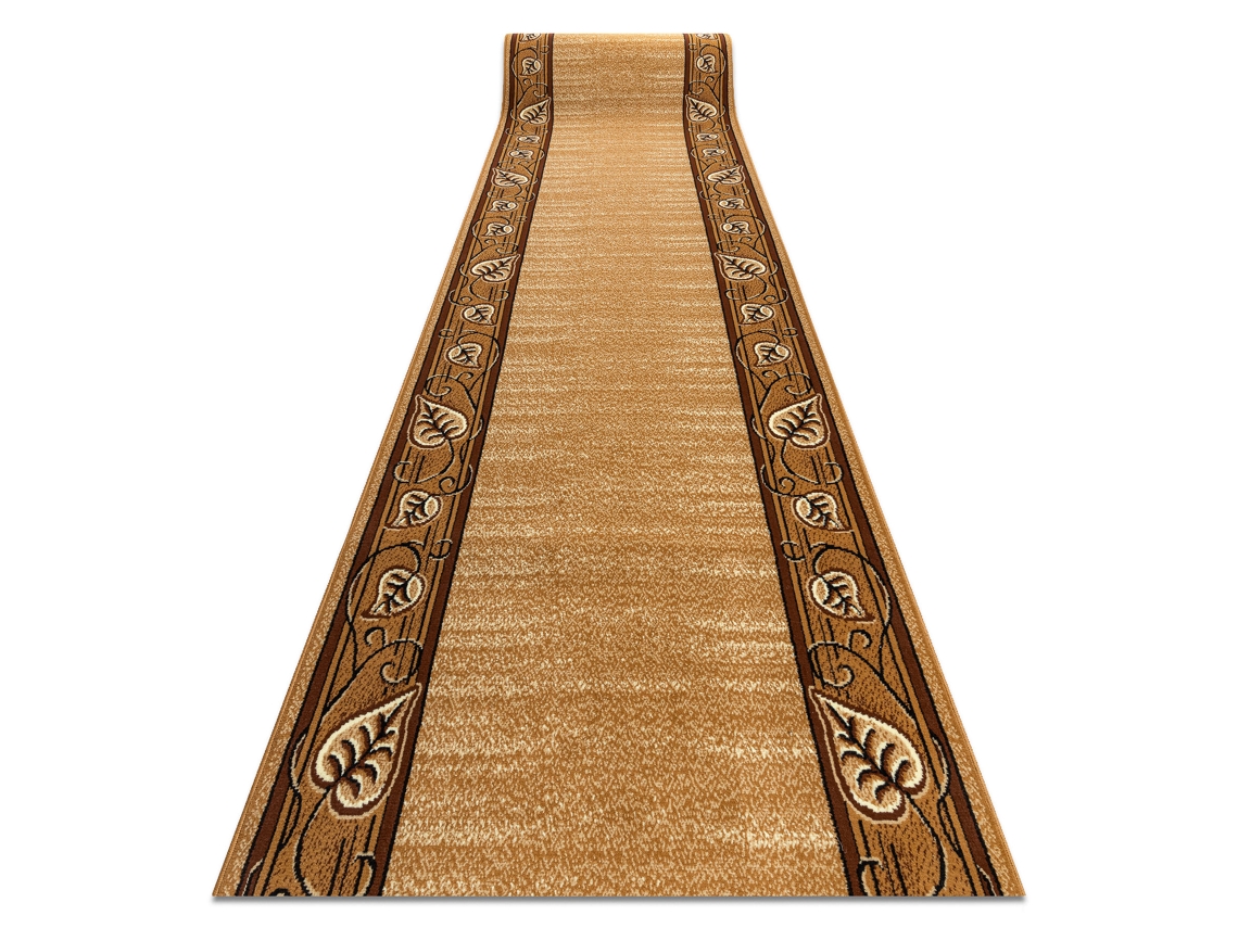 Alfombra de Pasillo Bcf Feliks Dorado Oscuro 140 cm