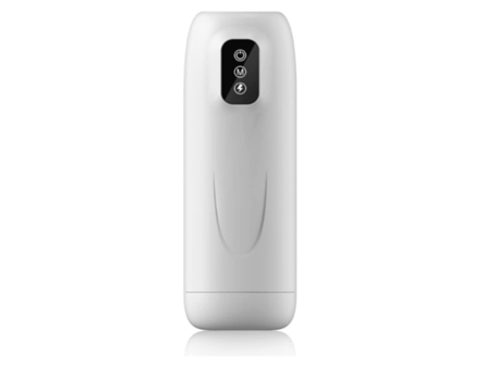 Masturbador Masculino Automático con 7 Potentes Modos de Empuje para Estimulación Impermeable Blanco BISBISOUS