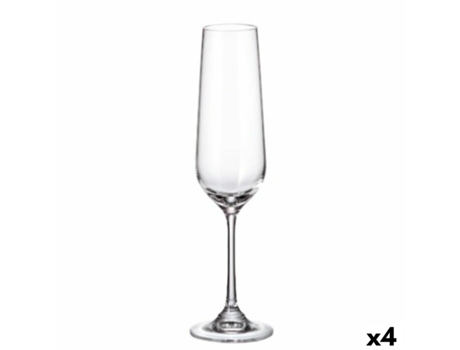 Set de Copas BOHEMIA CRYSTAL Sira Champagne 200 ml 6 Unidades 4 Unidades