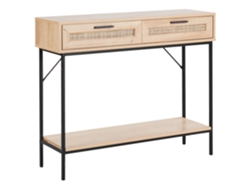 Consola de estilo tradicional BELIANI Pasco de Tablero de fibra Madera clara 100x29x81