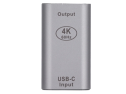Adaptador convertidor USB-C a HDMI 4K 60 Hz con carcasa de aluminio