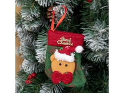 Adornos navideños, bolsas de regalo Yuysan, medias navideñas, ositos de peluche