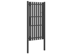 Puerta de valla de jardín de acero antracita de 1 x 2,5 m Wsd510266 Lovely Home