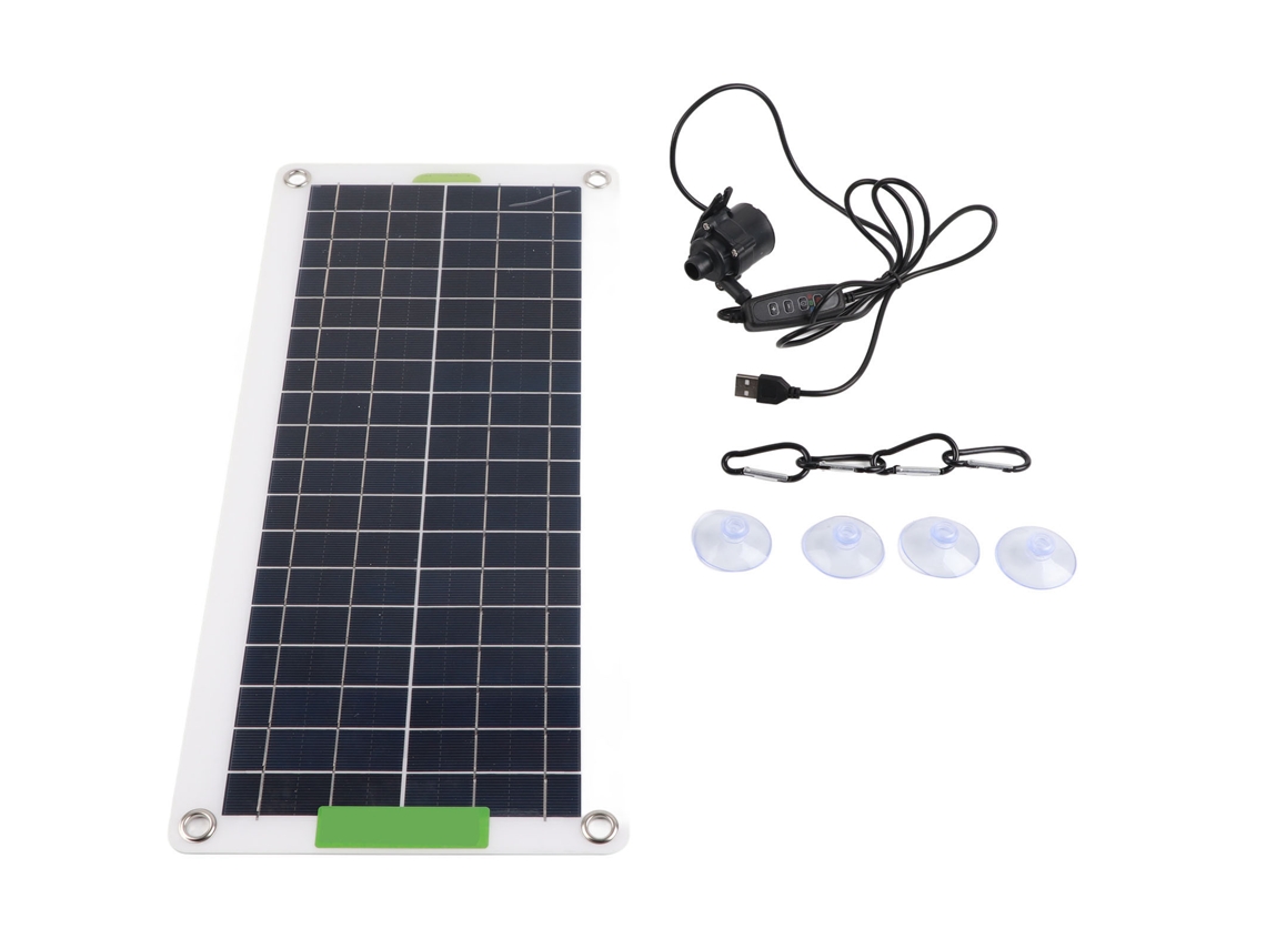 Kit de bomba solar ajustable de 30 W para acuarios y estanques pequeños