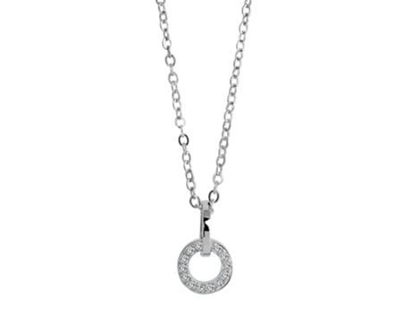 Collar Dareena en Plata de Ley 925 con Circonias Bañado en Rodio 42 Cm