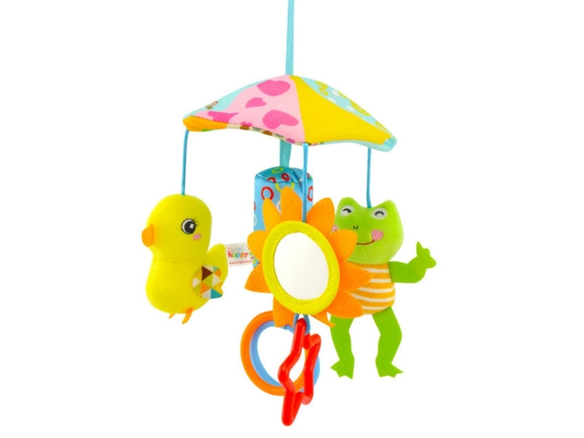 Juguetes para bebés Yuysan, juguete para bebé, colgante de carrito con paracaídas de animales lindos de dibujos animados (pato y rana)