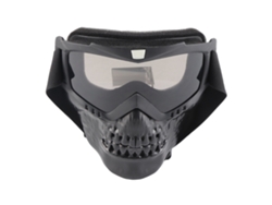 Nueva máscara de espejo con calavera para motocicleta, gafas de parabrisas todoterreno, color negro
