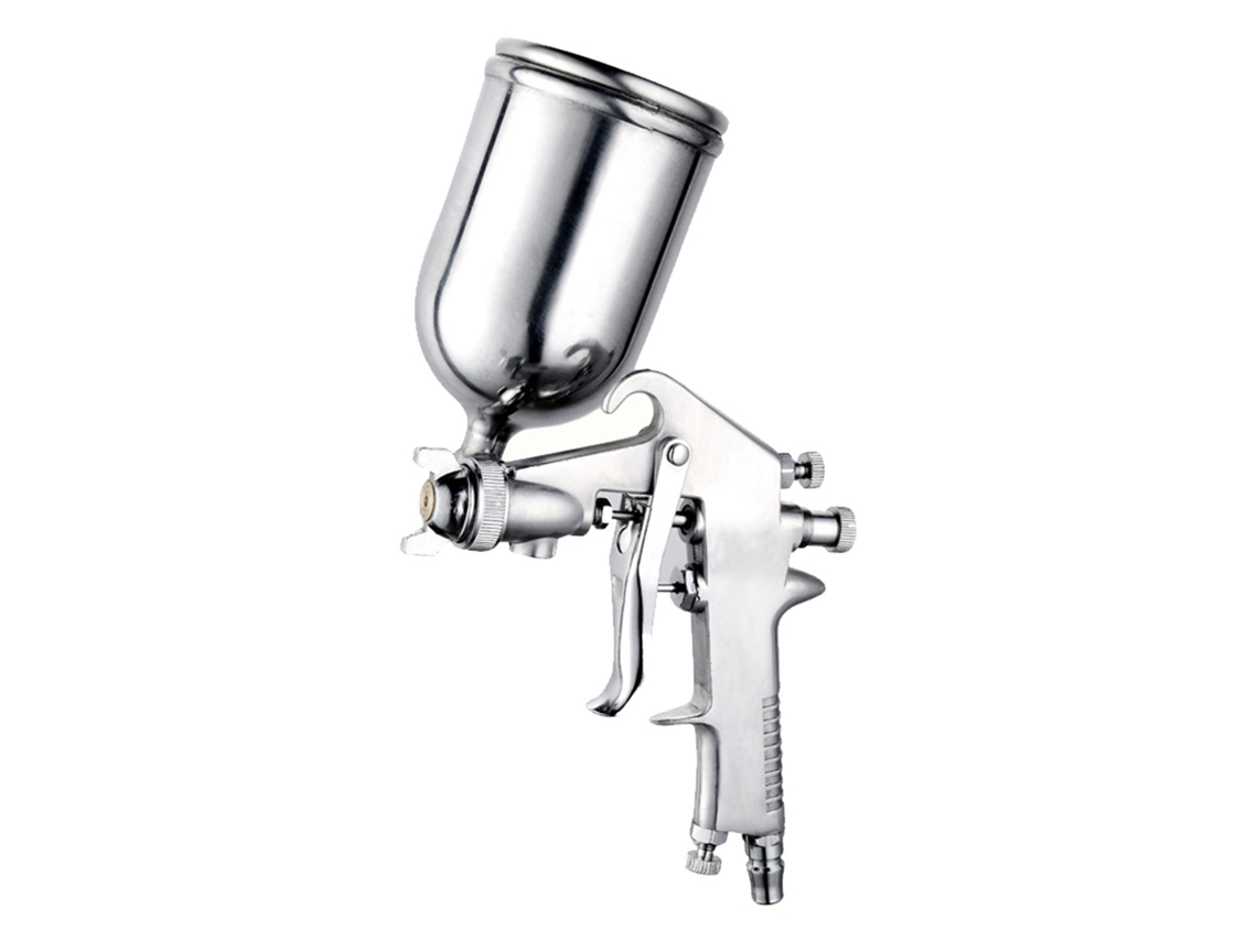 Pistola Pulverizadora Neumática Con Depósito Superior De 400 Ml Para Pintar Muebles Y Coches.