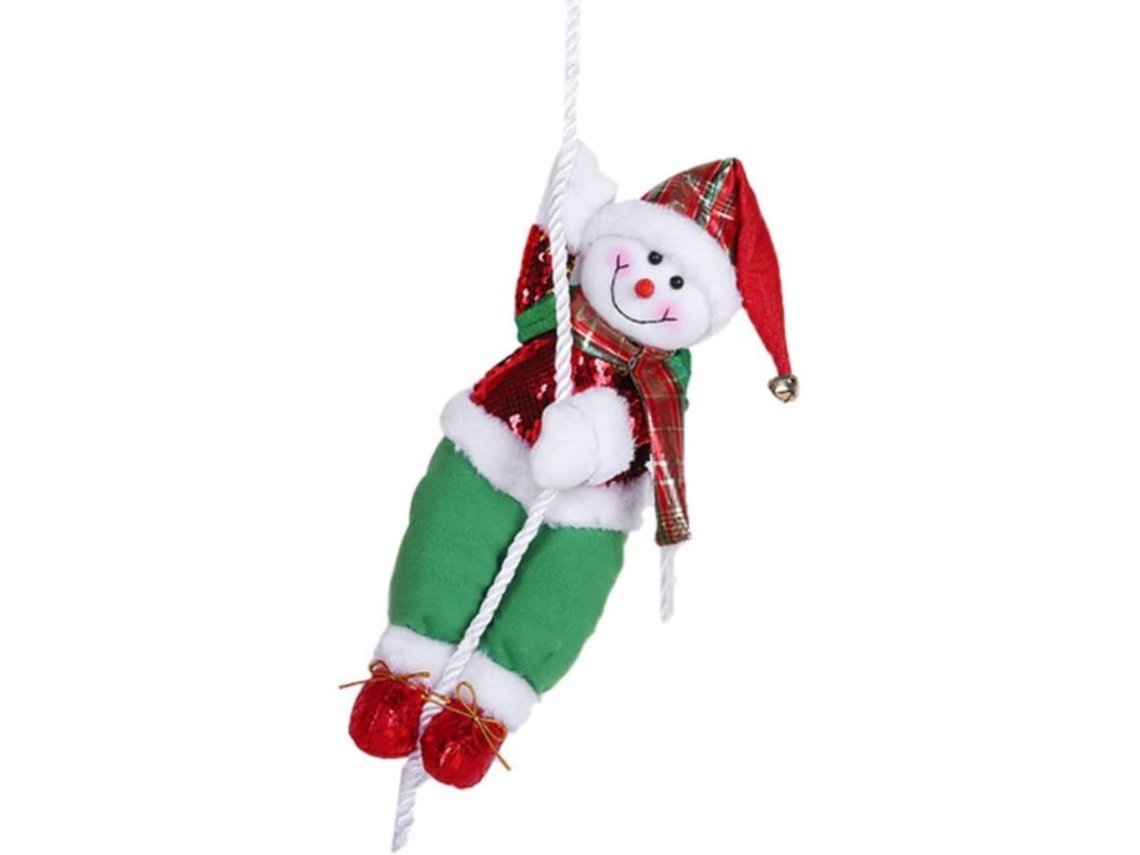 2026-adorno De Papá Noel Para Navidad Colgante De Árbol De Navidad Con Plástico Y Poliéster