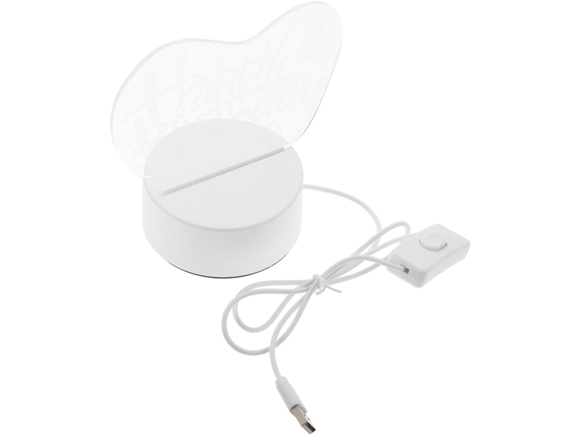 Luz Nocturna Transparente Lámpara De Mesa Led Creativa Luz Decorativa Para Navidad Obsequio De Cumpleaños Para Dormitorio