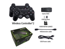 Consola De Videojuegos 4k Hd Game Stick 4k 10000 Juegos 2.4g Doble Controlador Inalámbrico Retro Tv Game Stick 4 K