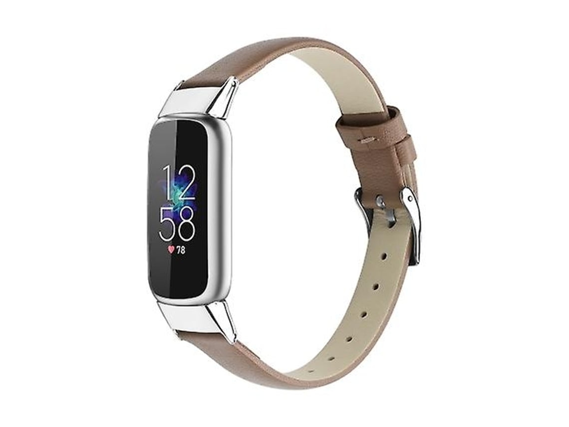 Correa de cuero Fitbit Luxe Chennnls grises