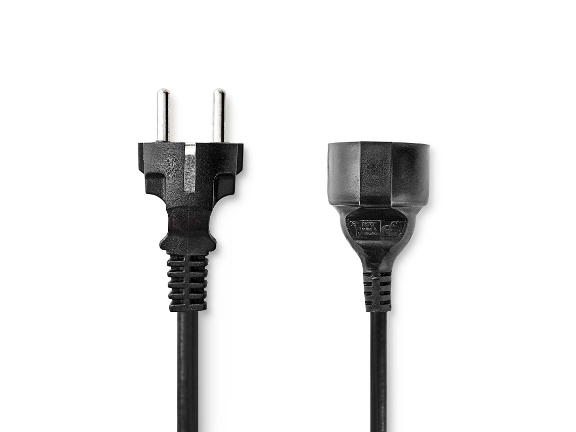 NEDIS Cable de alimentación Conector de alimentación macho Conector de alimentación hembra Niquelado 5,00 M