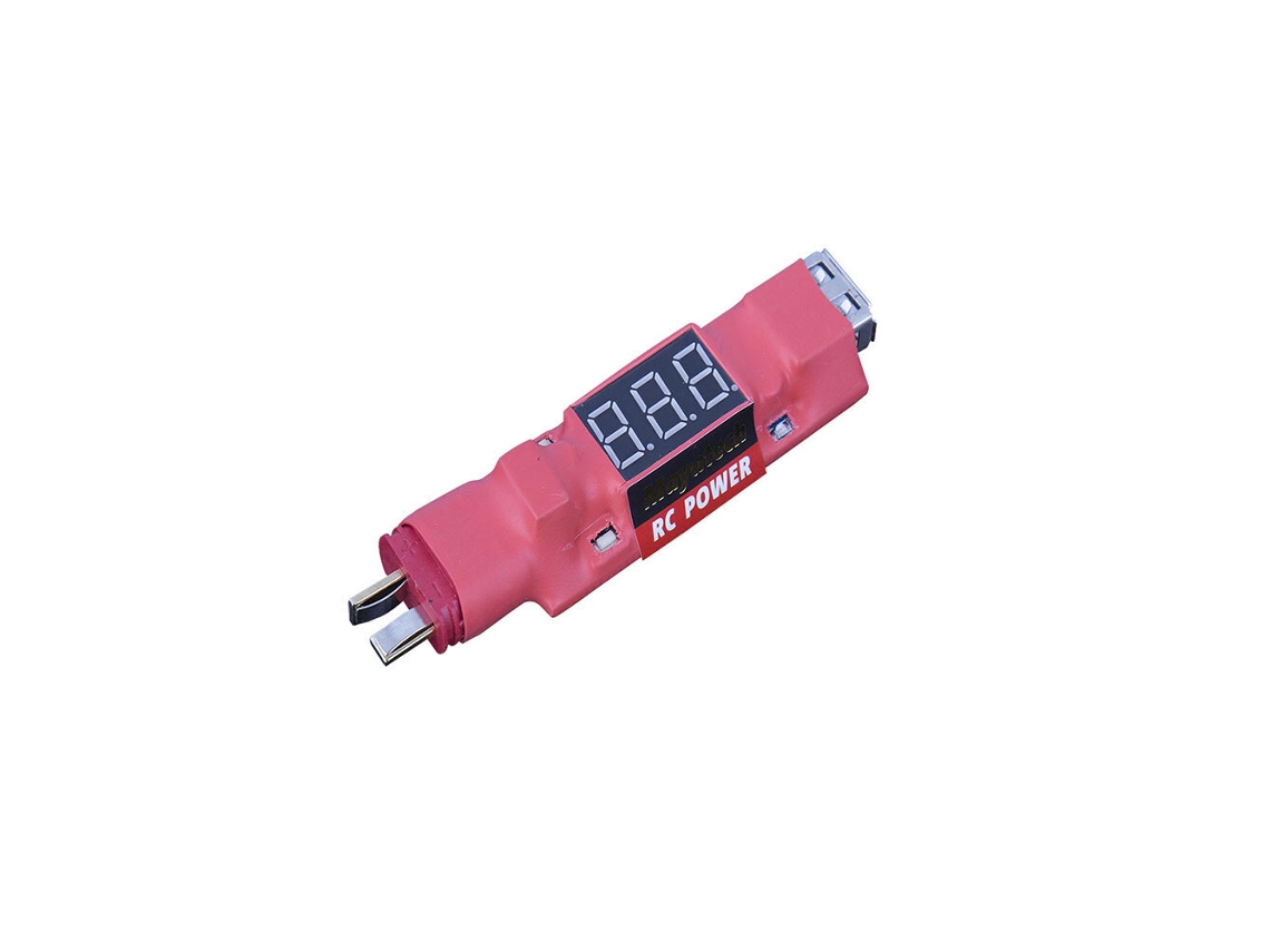 Cargador USB multifunción 3 en 1 para batería Lipo con entrada de 7-28 V y salida de 5-2 A, con pantalla LED