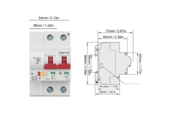 2026dz-interruptor De Circuito Inteligente 2p 100a 110v Con Wifi Bt Control Remoto App Tuya