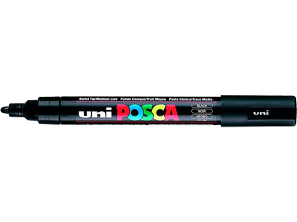 Marcador Uni Posca Pc 5M Preto Preço para Uni Venda Múltiplos 12