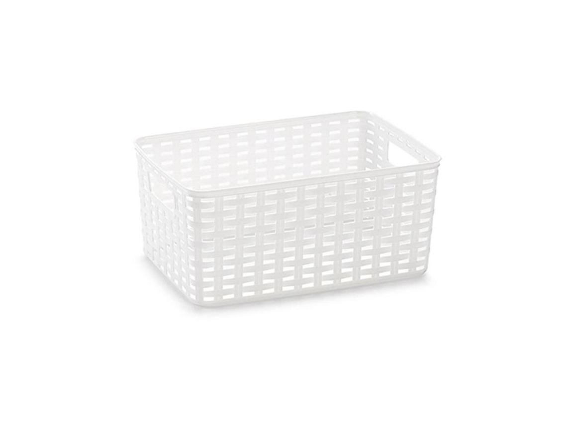 Cesta mimbre 33x22 cm 10 litros blanca
