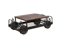 Mesa Centro Metal Negro 147x48x76cm