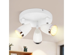 Foco de techo LED Nettlife con 3 bombillas modernas de 4 W, blanco cálido, 3000 K