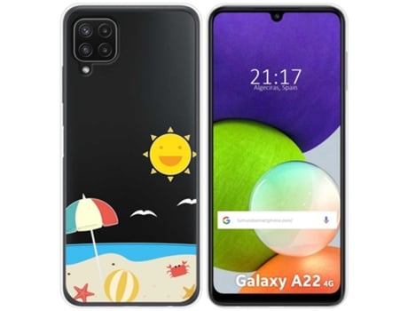 Carcasa Samsung Galaxy A22 4G / M22 TUMUNDOSMARTPHONE Dibujos Transparente Multicolor