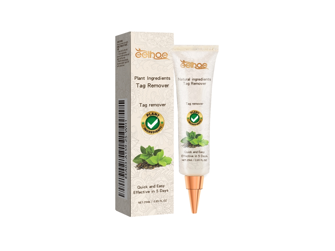 Crema para verrugas y moléculas de la piel