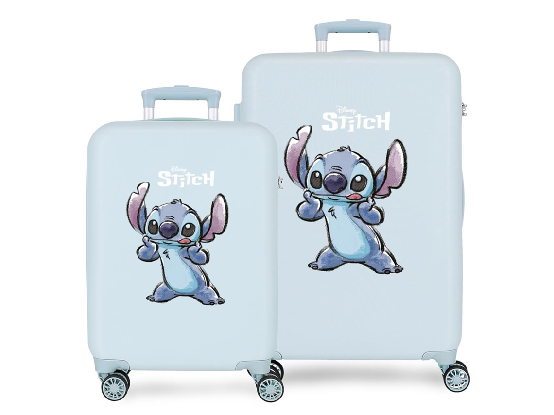 Disney Juego De Maletas Abs Rígida Stitch Make A Face Azul