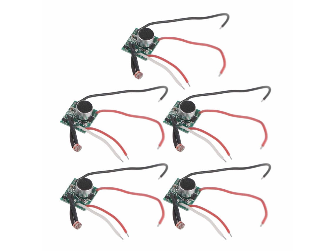 Módulo De Interruptor Por Controle De Som E Luz Sensor Solar Placa De Circuito Dc 3v-30v 5pcs