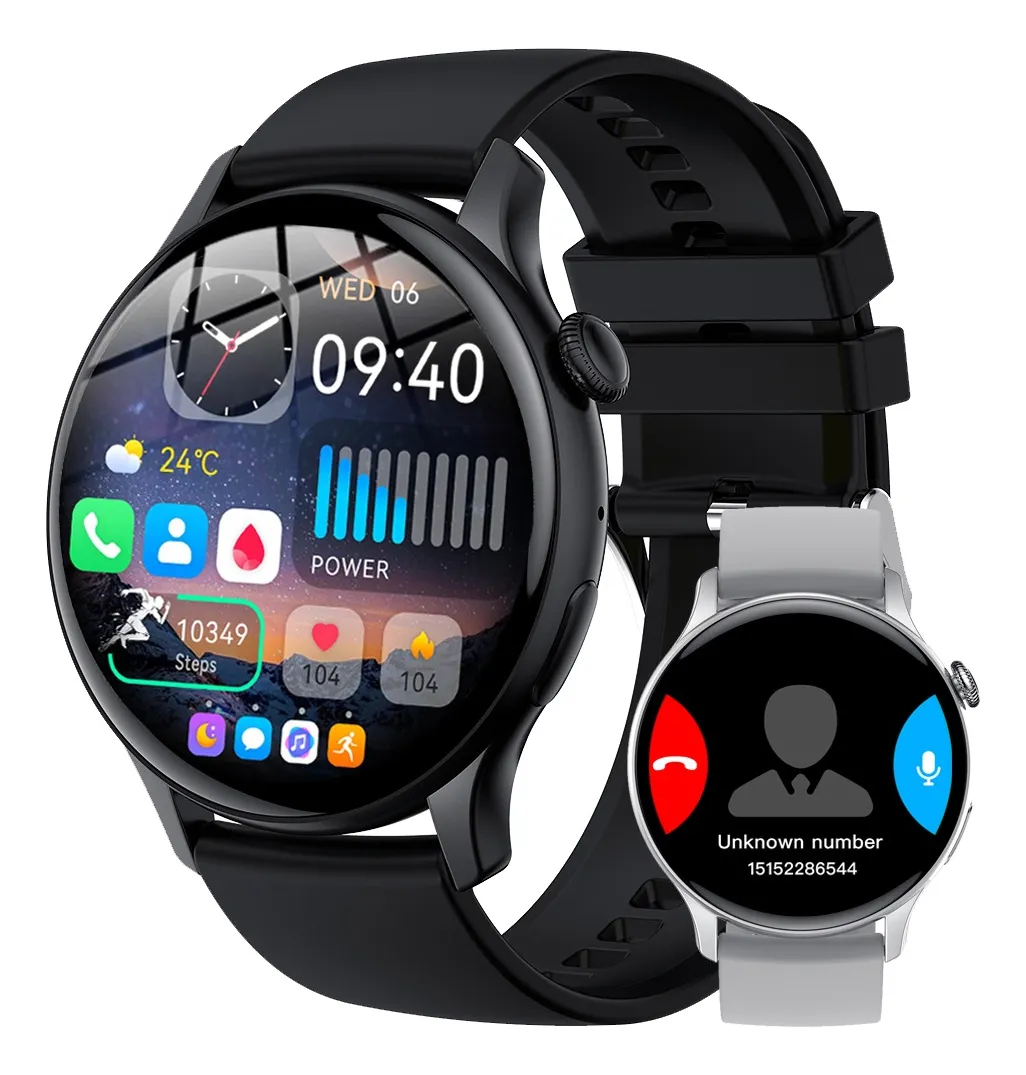 Reloj inteligente AMOLED para mujer y hombre, Bluetooth, llamadas, IP68, vayotoy