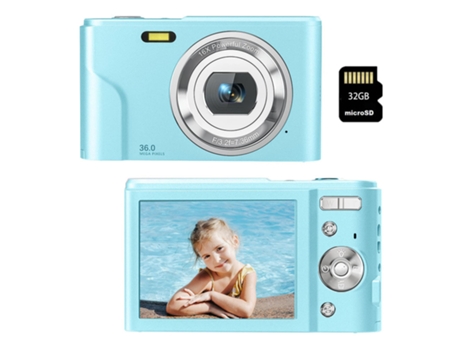 Cámara fotos digital infantil compacta LKC DC311AF Nivel de entrada Regalo de cámara para estudiantes niños 48MP HD resolución Pantalla de 2,4 pulg...