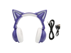 Auriculares Bluetooth Con Orejas De Gato, Estéreo, Lindos, Alta Sensibilidad, Micrófono