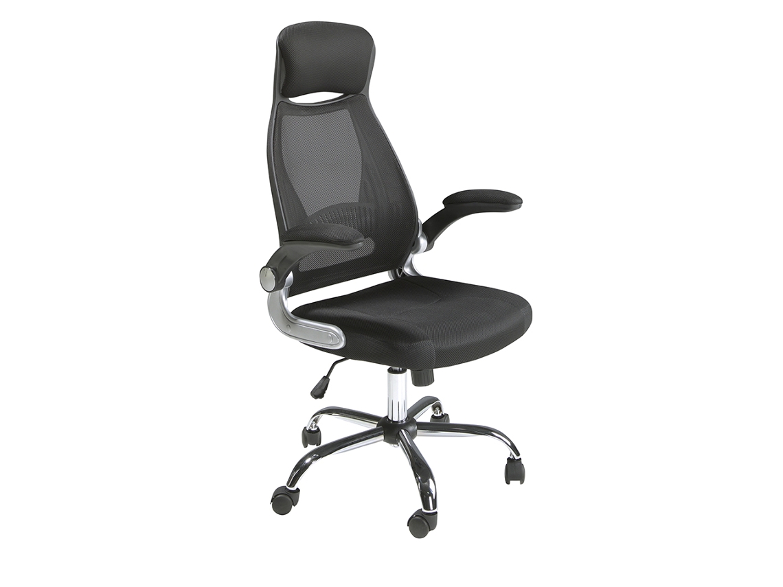 Silla oficina giratoria tela negra ANGEL CERDA 66 x 62 x 117/127