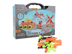 Ats-bloques De Construcción De Tuercas Diy Para Niños Niñas Juguete De Construcción Set 72 Piezas Regalo