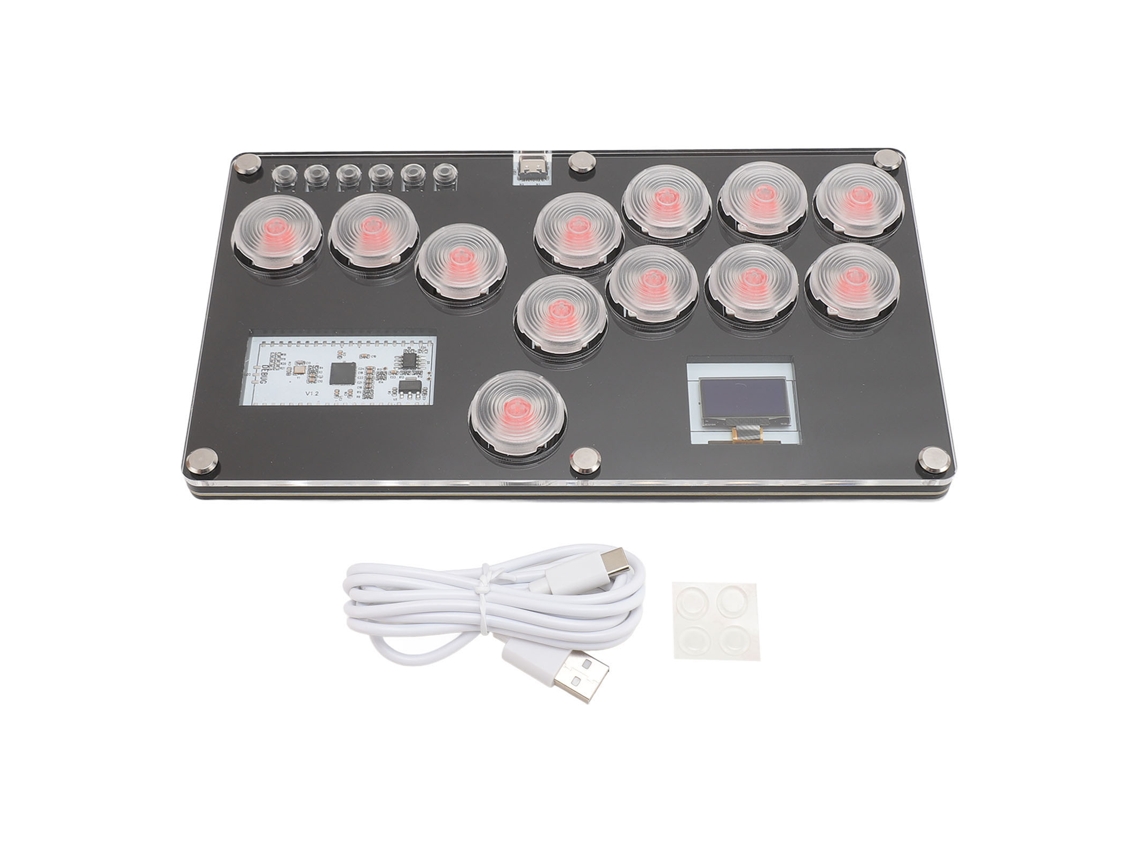 Controle Arcade EOOCOO (suporta Hot Swap de 12 Teclas)