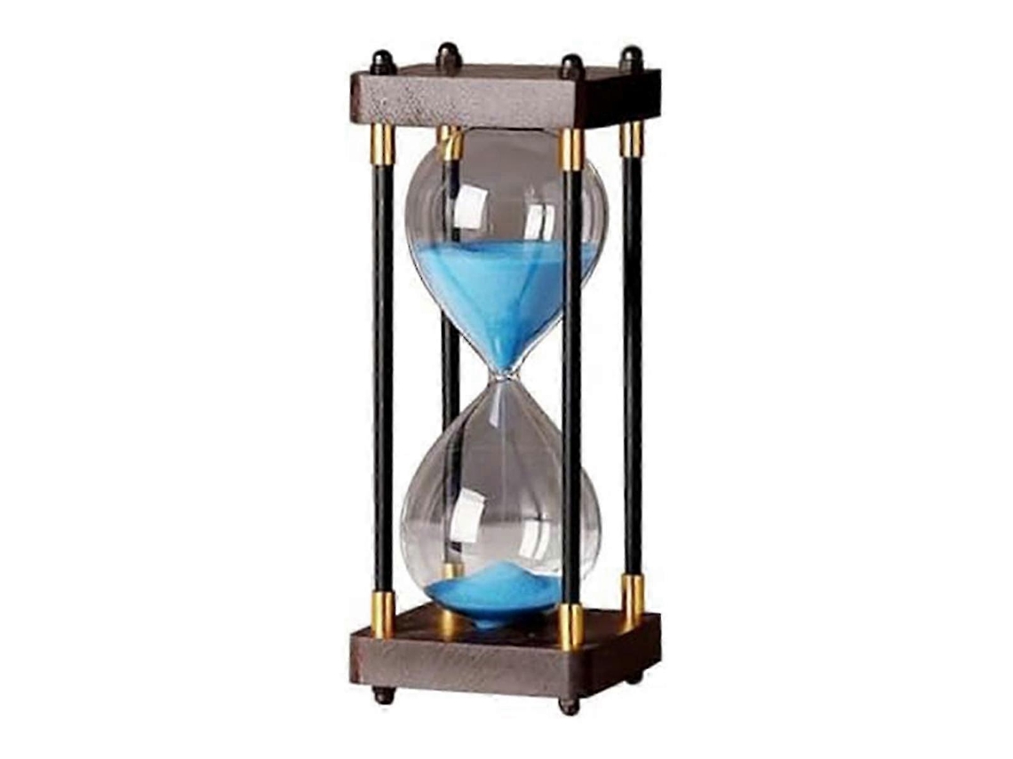 Reloj de arena grande de 60 minutos, reloj de arena de cristal arcoíris, azul