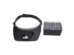 Lupa Magnética De Cabeza Con Led 1.2x 1.8x 2.5x 3.5x 4 Lentes Ajustable Para Bricolaje Y Reparaciones