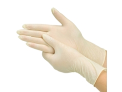Rebe-10 pares de guantes de látex desechables sin polvo para manicura, salón de belleza, laboratorio y herramientas.