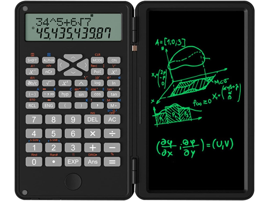 Calculadora/Bloc de notas Zh-69 Nueva, Calculadora con bloc de notas, Calculadora científica grande de 6 pulgadas, Calculadora de 12 dígitos.