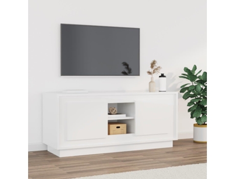 Mueble De Tv VIDAXL Blanco Madera contrachapada (102x35x45cm)