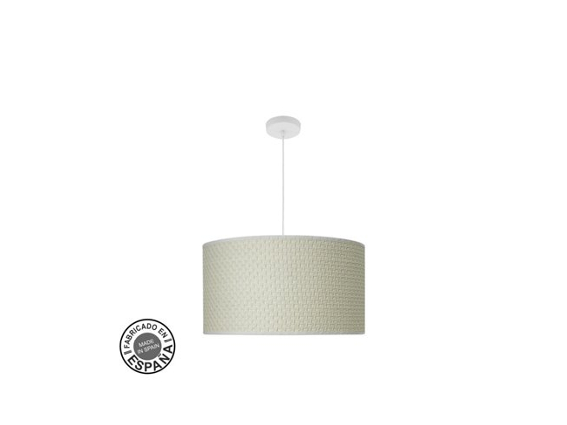Colgante Moda 3xe27 Blanco/cañizo Blanco Regx50x50cm C/difusor