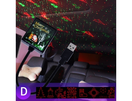 Adorno de Navidad Adornos Navideños Patrón Movimiento Modelos Continuo Patrones Usb Rgb (5 m)