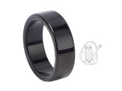 Anillo Inteligente De Fitness Con Pantalla, Aplicación, Modos Deportivos, Resistente Al Agua Ip68, Acero Inoxidable, Negro, 8