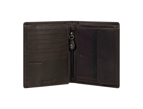 Cartera Fólio SAMSONITE Vertical Fecho Interior Attack Marrón