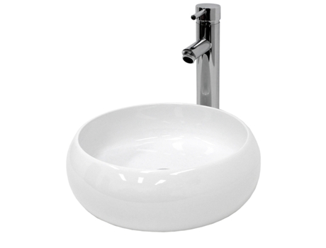 Lavabo ECD GERMANY (40 x 40 x 15.5 - Cerámica - Blanco)