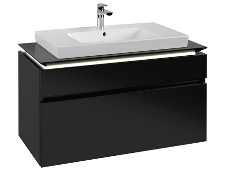 Módulo de lavabo Villeroy &amp Boch Legato B695 1000x550x500mm centro lavabo iluminación LED