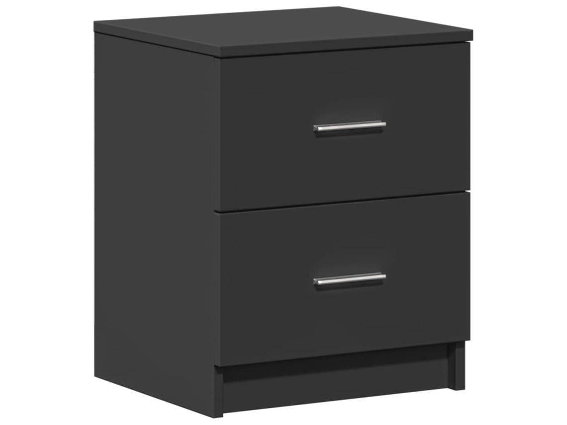 Mesita de noche con 2 cajones 40x36x50 cm Negra MAISON EXCLUSIVE