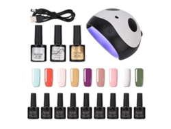 Kit De Esmalte De Uñas En Gel Com Secador Led 36w, Base, Top Coat E Removedor Para Manicura