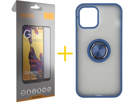 Carcasa + Protector de Pantalla para iPhone 11 ACCETEL Azul