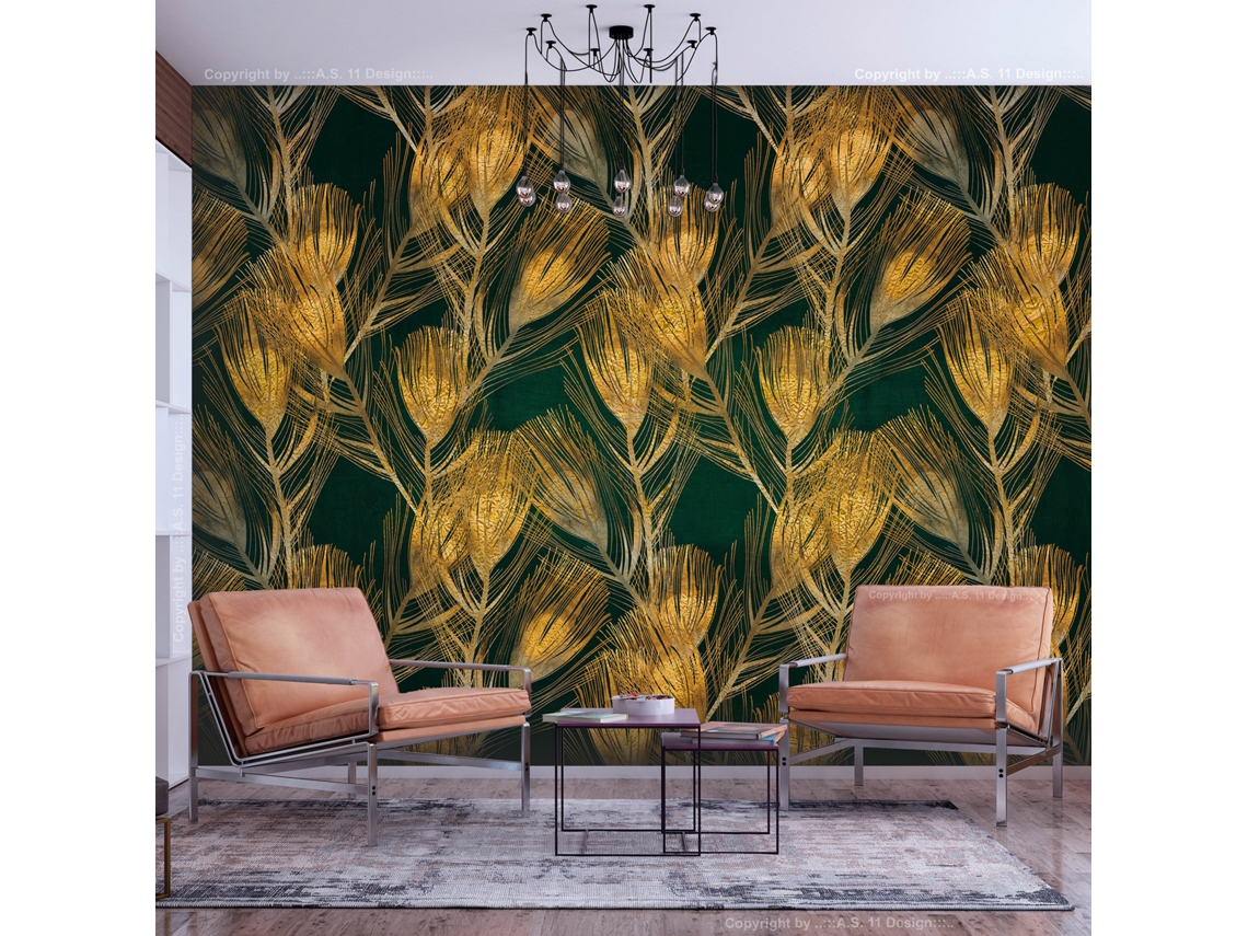 Papel de Pared ARTGEIST Peacock Feathers - Third Variant (392x280)