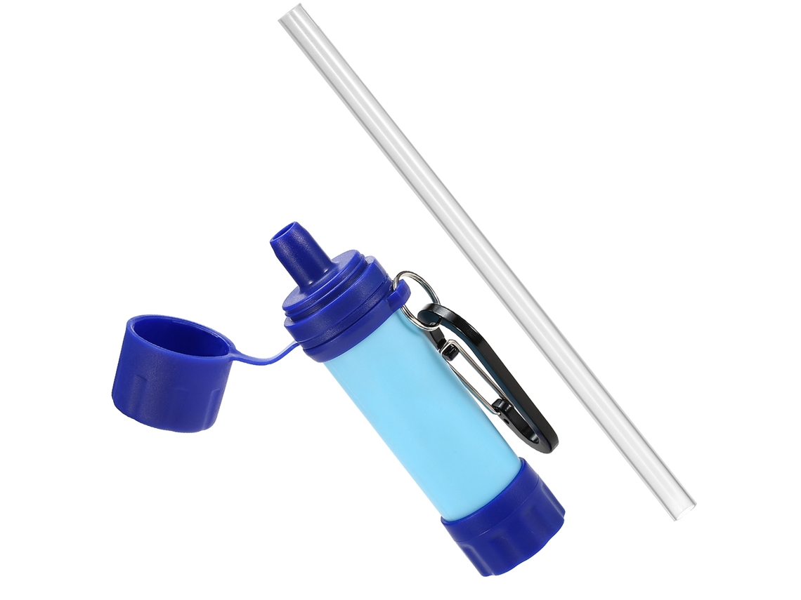 Filtro de agua portátil para acampar y viajar.